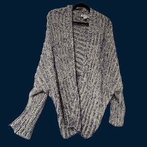 Tommy Bahama Open Front Cardigan Sweater S Wool Blend Marbled‎ Drape